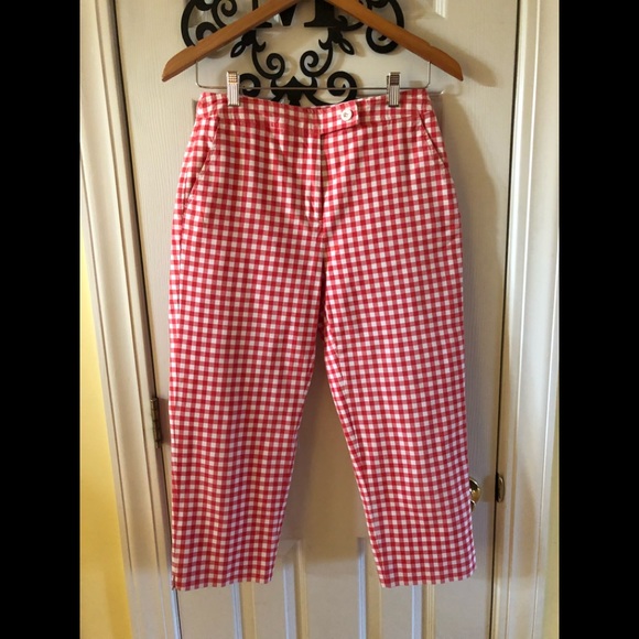 Red and white check pants Clearance